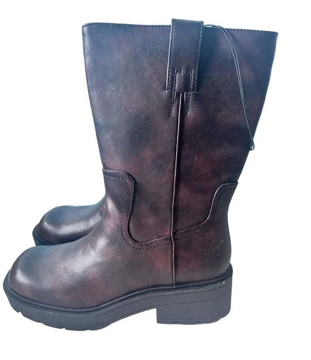No Boundaries Lug Pull On Boot Size 10W Black Wide Width Memory Foam